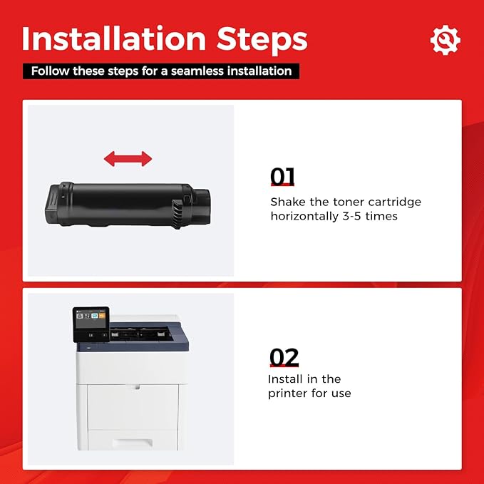 C500 C505 Toner Cartridge 4-Pack High Capacity Replacement for Xerox 106R03869 106R03866 106R03867 106R03868 Compatible with Xerox VersaLink C500 C500N C500DN C505 C505N C505DN C505S C505X Printer Ink