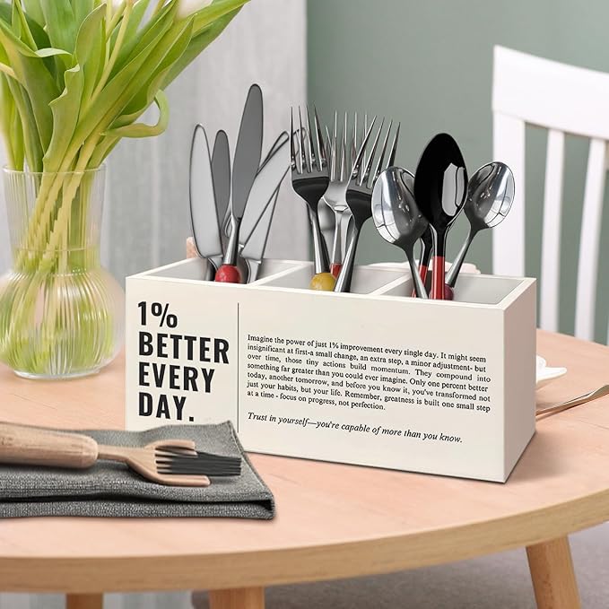 Motivational Gifts Pen Holder for Home Office Desk, Inspirational Gifts for Women Men, Encouragement Makeup Brush Toothbrush Holder Organizer for Bathroom Desk Accessories