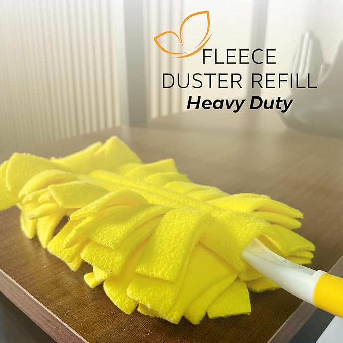 Flammi 360° Fleece Duster Refills for Swiffer, Reusable Dusting Refills Heavy Duty Cloths for Cleaning Compatible with Swiffer Hand Duster (3 Pack-Mixed Color)