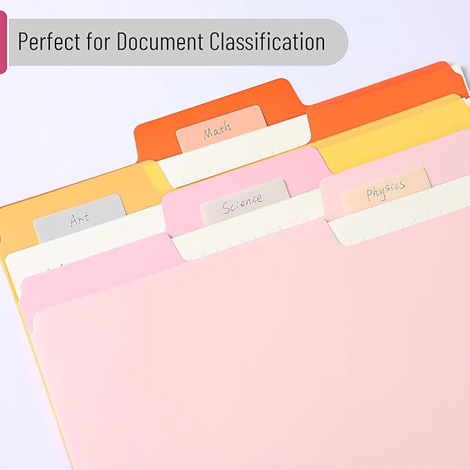 Mr. Pen- Sticky Index Tabs, 500 Pcs, 21 Sets, Colorful Sticky Tabs for Notebooks, Page Markers, Page Tabs for Binders, Page Tabs Sticky Tabs for Books, Notebook Tabs