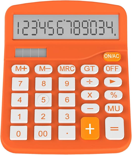 Helect Calculator, Standard Function Calculator (Orange)