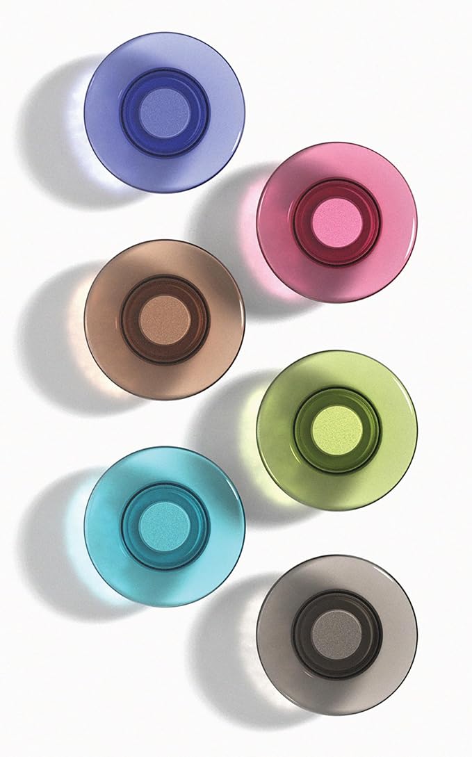 Quartet Strong Magnets, Glass Whiteboard, Dry Erase Board, Large, Assorted Colors, 6 Pack (85392)