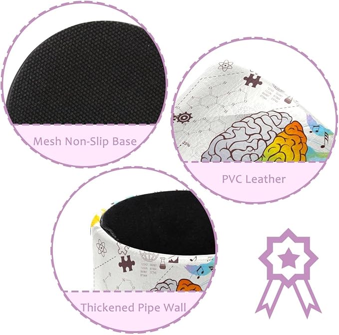 Pen Holder for Desk, Brain with knowledge Pencil Holder Pen Cup Marker Holder Makeup Brush Holders, Desk Accessories & Workspace Organizers for Home, School & Office