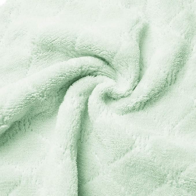 Cleaning Cloths Kitchen Towels Microfiber Washcloths Lint Free Dish Cloth Reusable Dishtowels Household Super Absorbent Fast Drying, 10"x10", Pack of 5 (Pink-Green)