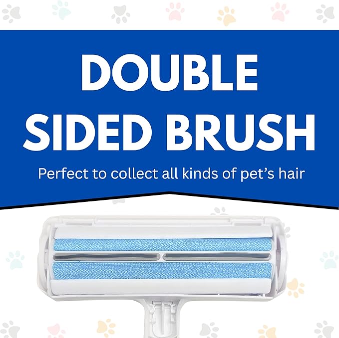 LyfNeeds Reusable Pet Hair Remover Roller – Dog & Cat Hair Remover for Furniture, Couch, Carpet, Clothing – Pet Hair Removal Tool for Couch – Lint Roller for Furniture, Car & Bedding