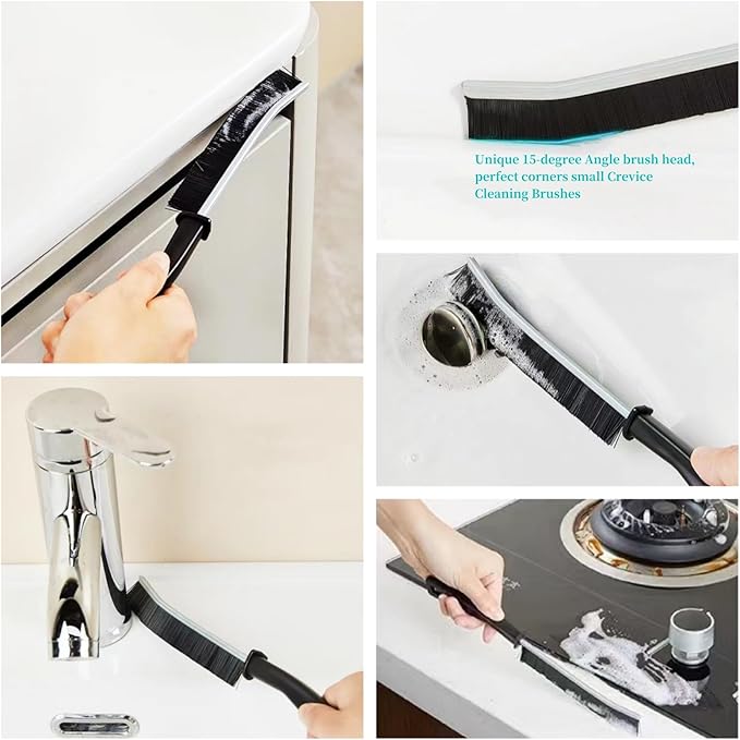 1 PCS Crevice Cleaning Brush,Hard Bristle Crevice Cleaning Brush,Crevice Cleaning Tool is Effective to Clean The Small Gap of Kitchen, tolilet and Windows. (1pcs)