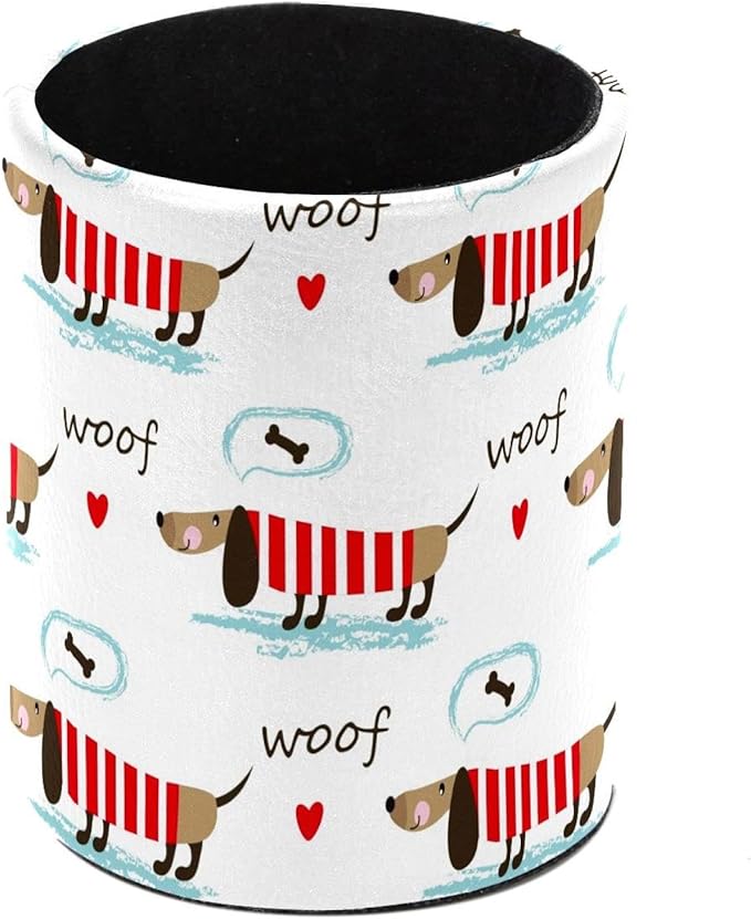 Cute Cartoon Dog Pen Holder Makeup Brushes Holder Cosmetic Storage for Home and Office