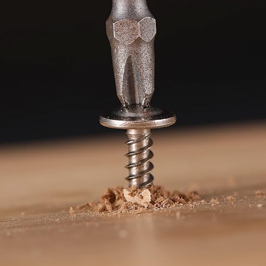 #8 x 1-1/2" Wood Screw 500Pcs 410 Stainless Steel Standard Thread Truss Head Fast Self Tapping by SG TZH