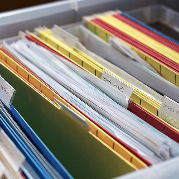 HERKKA Hanging File Folders, 30 Pack Reinforced Legal Size Hanging Folders with Heavy Duty 0 Inch Expansion, Designed for Bulky Files, Medical Charts, Adjustable Tabs, Assorted Colors