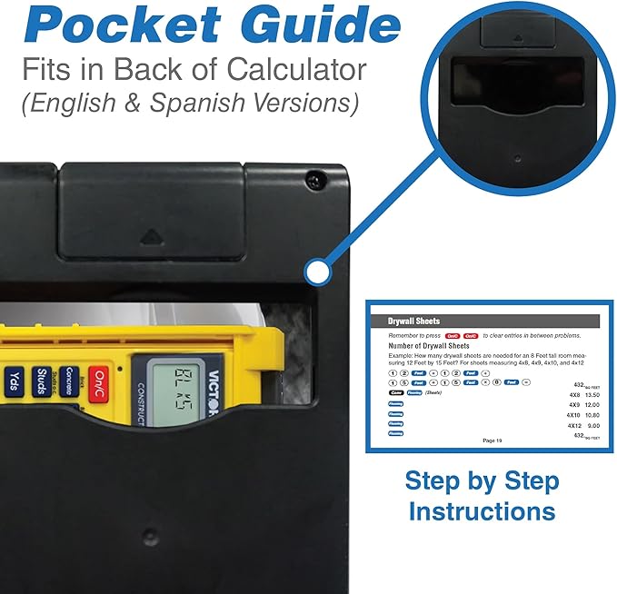 Victor C5000 Construction Materials Calculator with Protective Case