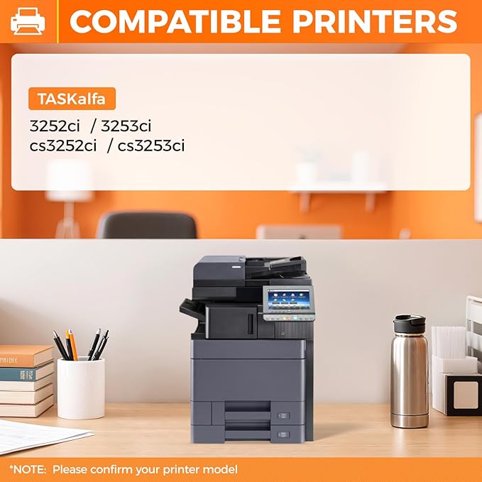 TK-8337 TK8337 Toner Cartridge 4-Pack High Capacity Replacement for Replacement for Kyocera TK-8337 Compatible with TASKalfa 3252ci 3253ci cs3252ci cs3253ci Laser Printers (Black Cyan Magenta Yellow)