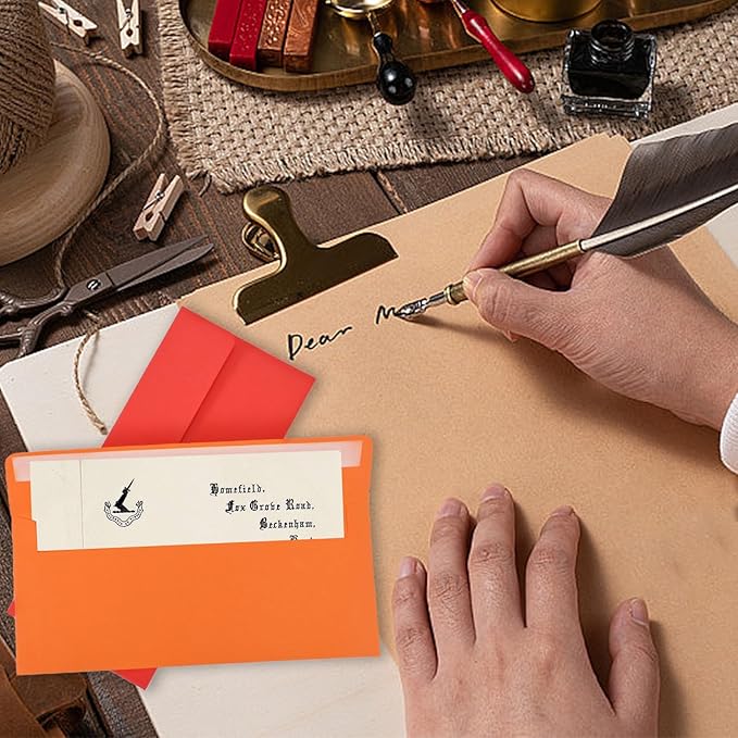 50 packages #10 Business envelopes, Mailing Envelopes, Self-adhesive standard Envelopes, for personal and business use, checks, mailing letters, invoices,4 1/8 x 9 1/2 inches (colored)