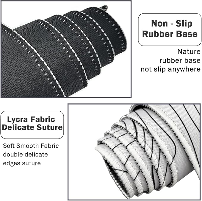 Large Mouse Pad, White Extended Mouse Pad Desk Pad Ergonomic Easy Typing for Office Game Home Non Slip - White Topographic Contour