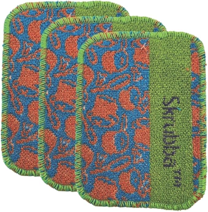 Wet-It Skrubba Non-Scratch Scouring Pad – European Scrubby Sponge for Kitchen Cleaning, Dishes, Pots, Pans, Glass & Cookware – Durable Reusable Pad (Kitchen)
