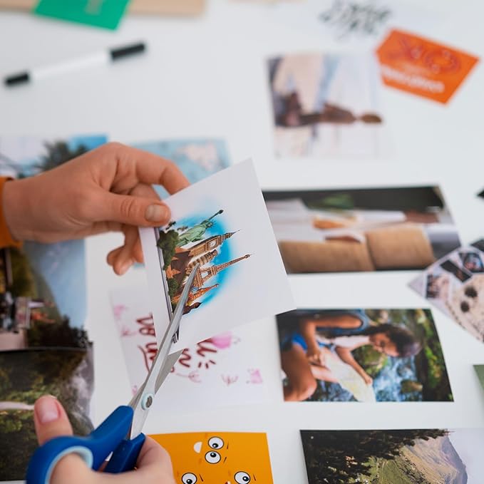 Printable Magnetic Sheets 8.5x11 Inches for Inkjet Printers, 25 Sheets Glossy Print Paper Non-Adhesive Backing, 12mil ThicknessDIY Flexible Magnet Photos