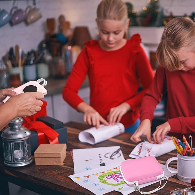 Labels Printer Case Compatible with COLORWING D30 Bluetooth Wireless Portable Labeling Printer Also for Phomemo D30 D35 for Memoking Mini Thermal Printing Sticker Storage Holder