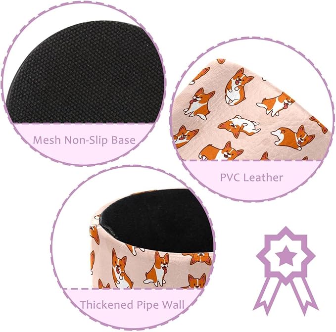 Funny Corgi Dog Pattern Pencil/Pen Holder for desk, Round Desktop Organizer for Desk Multi Purpose Use for Home School Office Supplies