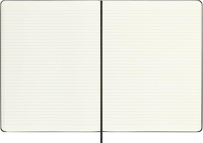 Moleskine Classic Notebook, Hard Cover, XL (7.5" x 9.5") Ruled/Lined, Black, 192 Pages