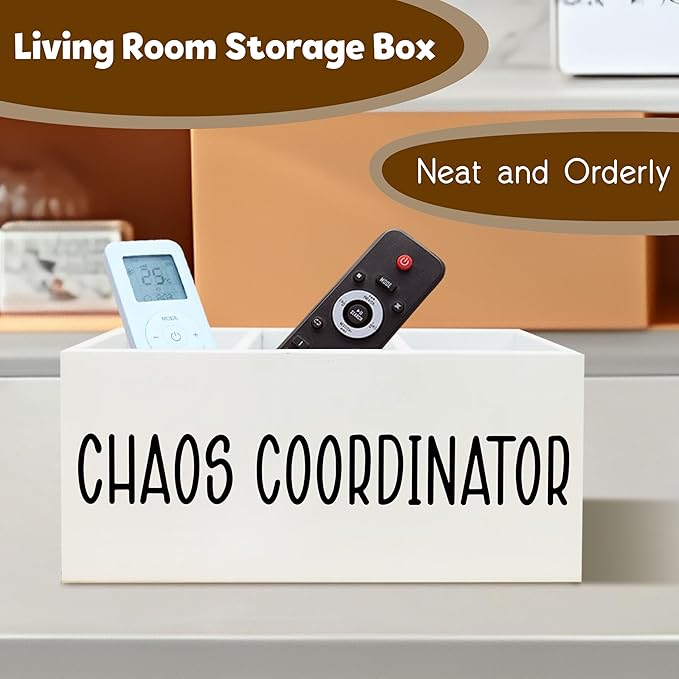 Chaos Coordinator Gifts Pen Holder for Desk, Thank You Appreciation Gift for Coworkers Boss Leader Manager Wooden Pen Pencil Holder Organizer for Office Desk Accessories