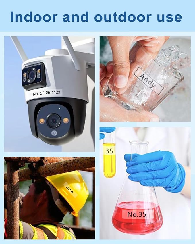 Clear Label Maker Tape Refill Compatible with Brother TZe-131 TZe131 TZe TZ Tape 12mm 0.47 Laminated Clear 1/2'' x 26.2' Black on Clear P Touch Label Tape for PT-D210 PTD220 PT-H110 PT-D600, 5 Pack