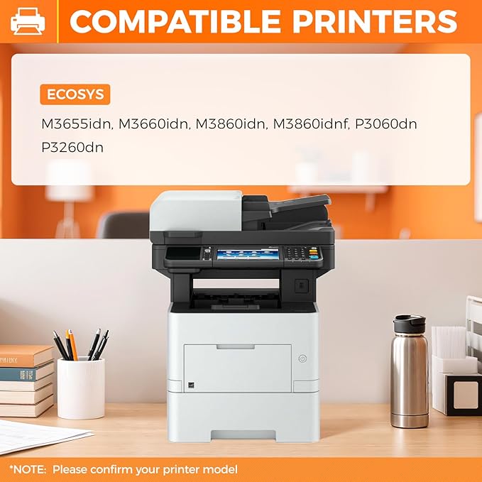 TK-3192 TK3192 Toner Cartridges 1T02T60US0 2-Pack High Yield With Chip Replacement for Kyocera TK-3192 TK3192 Compatible with ECOSYS M3655idn M3660idn M3860idn M3860idnf P3060dn P3260dn Printers Toner