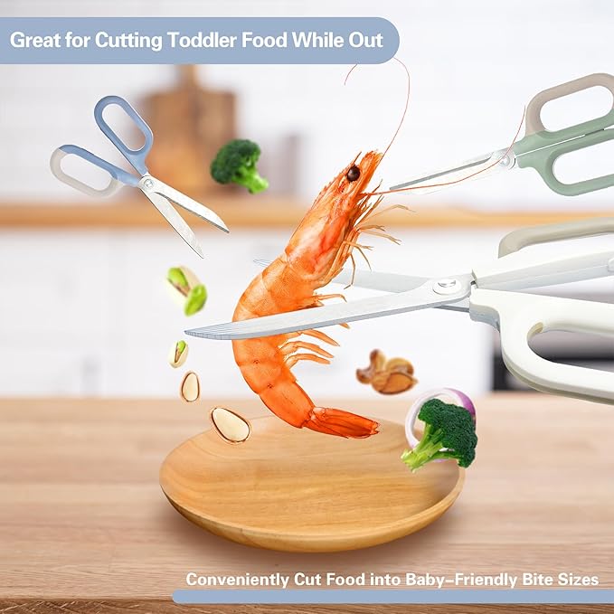 Blue Office Scissors with Comfort-Grip Handles, Sharp Craft Scissors for DIY Art, Sewing, Fabric, Student, Teacher, and Home Use(7", Blue-2Pack)