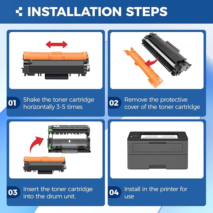 TN770 Black Toner Cartridge High Yield 2-Pack with chip Replacement for Brother TN-770 TN770 770 Toner Compatible with Brother HL-L2370DW HL-L2370DWXL MFC-L2750DW MFC-L2750DWXL Printer Ink All-in-One