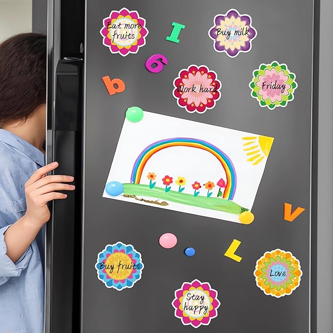 600 Pieces Flowers Sticky Notes, Colorful Flower Sticky Note Pads Flowers Shape Sticky Memo Pads Floral Self Stick Notepads for Teachers Students Home Office Classroom School Supplies