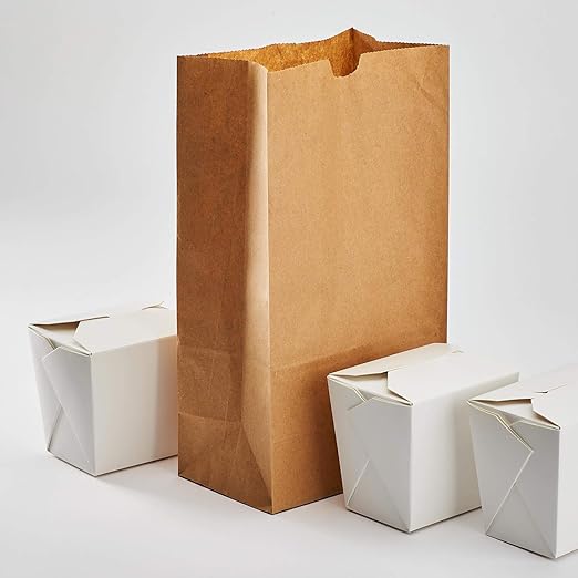 Karat 6lb Paper Lunch Bags - Kraft, 2,000 Count - Versatile Paper Bags for Small Business, Snacks, Popcorns or Party Favor - Sturdy, Self-Standing, Reusable