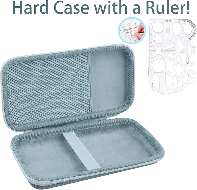 co2CREA Carrying Case for Texas Instruments TI-84 Plus CE Python Enhanced/TI-84/TI-Nspire CX II CAS/TI-Nspire CX II/TI-83 Plus/TI-89 Titanium/TI-85/TI-86 Color Graphing Calculator, Fractal Frost Case