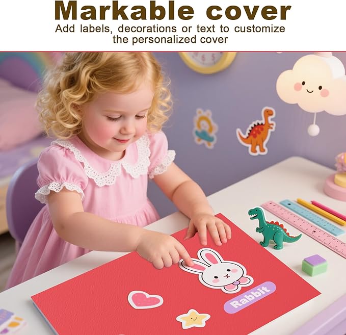 Folders with Pockets, LAYZZ 60 Pack Paper Pocket Folders, 2 Pocket File folders Fits Letter Size Paper, for School Office and Home (Red)