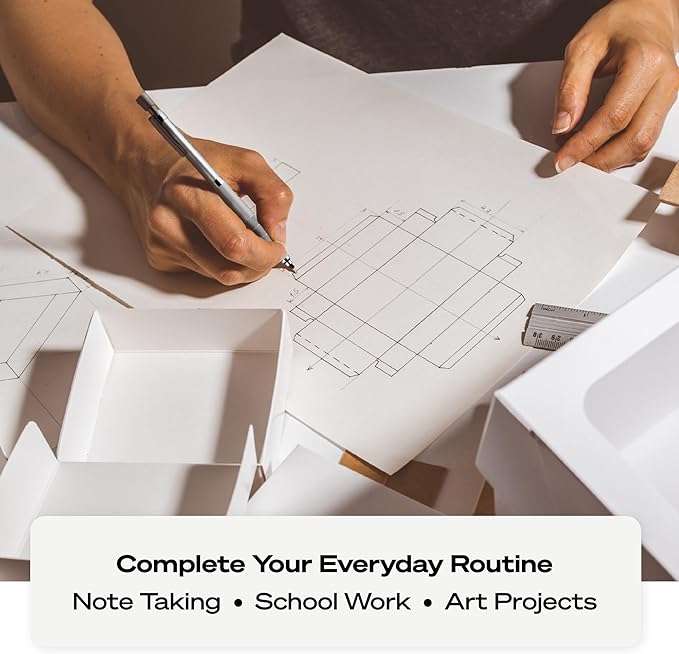 Uniball Kuru Toga Elite Mechanical Pencil Starter Kit with Silver Barrel and 0.5mm Tip; 60 Lead Refills; and 5 Pencil Eraser Refills; HB #2; Office Supplies; School Supplies; Drafting