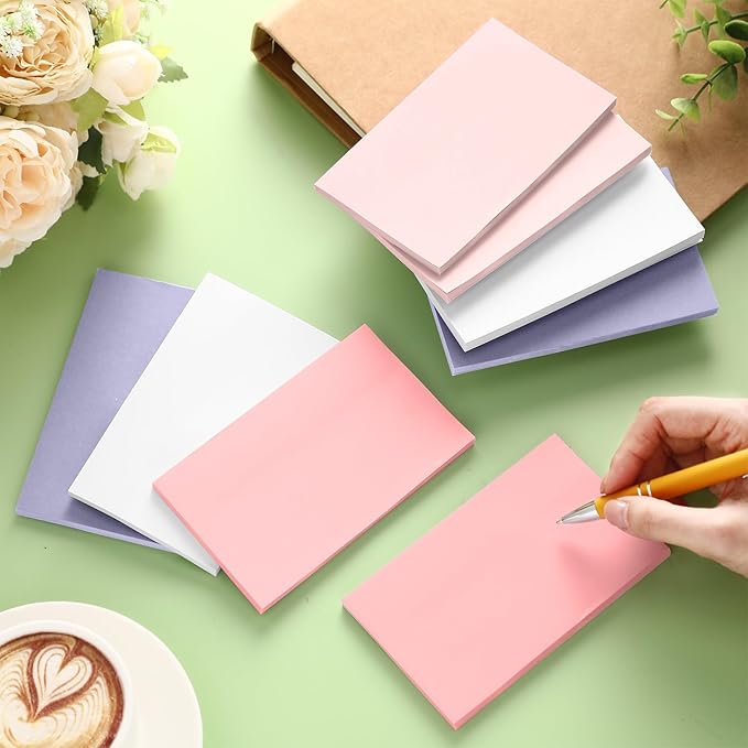 Fainne 8 Pack Sticky Notes Bulk Back to School Supplies Self Stick Note Pads Paper Memo for Office First Day of School Student Teacher Essentials (3 x 5 Inch,Mixed Color)