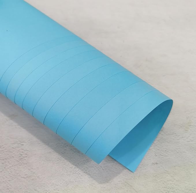 Lake blue Copy Print Paper 8.5X11 Inches,100 Sheets Rainbow A4 Printer Paper 70GSM Colored Origami Paper for Cutting DIY Kids Art Craft