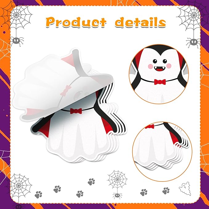 240 Pcs Spooky Halloween Sticky Notes - 12 Designs Notebook Colored Self Stick Memo Pads for School Office