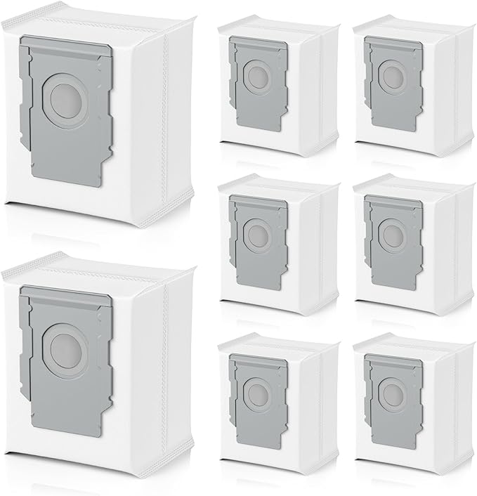 8 Pack Vacuum Bags for irobot Roomba i7, i7+, i8, i8+, i3, i3+, i4, i4+, i5, i5+ i6, i6+, j5, j5+, j6, j6+, j7, j7+, j8, j8+, j9, j9+, s9, s9+, Replacement for i & s & j Series Dirt Disposal