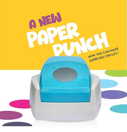 4 Inch Circle Punch, Hole Punch Shapes, Paper Punch Set for Scrapbooking Festival Paper Greeting Card DIY Albums Photos, 200 GSM Weight