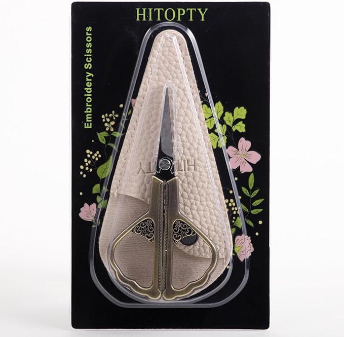 Precision Detail Scissors, Little Sharp Scissor with Cover, Mini Sewing Shears for Craft Needlework Art Work Thread Paper Cutting