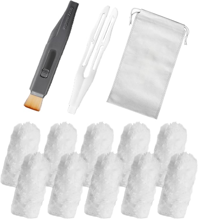 KMMOTORS 2-in-1 Full Circle Car Duster – Soft Microfiber Duster with Hidden Brush, Extendable Handle, 360° Cleaning, 10 Refills & Storage Bag Included. Ideal for Dash & Interior (Main Unit_Gray)