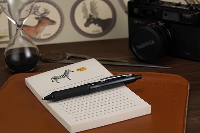 PILOT Dr. Grip FullBlack Refillable & Retractable Gel Ink Rollerball Pen, Medium Point, Black Ink, Single Pen (36193)- Ideal for School, Journaling & Office Writing