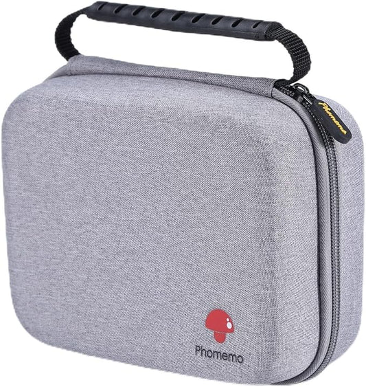 Phomemo EVA Hard Case for Label Maker Printer M110/M120/M150/M220/M250/M100/M221, TP31 Tattoo Stencil Printers - Holder for Label Machines with Tape, with Mesh Pocket for Accessories (Case Only)