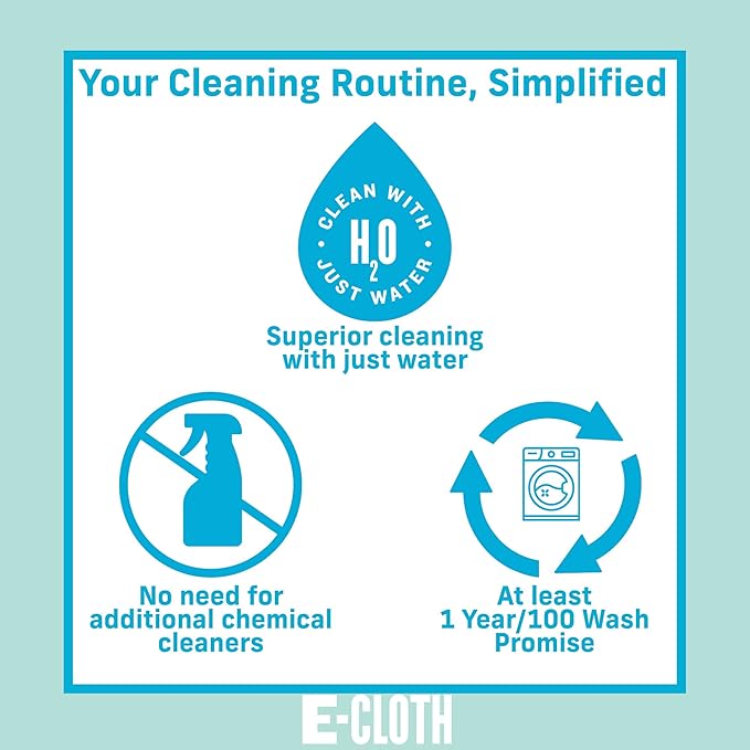 E-Cloth Deep Clean Mop with Extra Mop Replacement Head, Microfiber Mop, Perfect Floor Cleaner for Hardwood, Laminate, Tile and Stone Flooring, Washable and Reusable, 100 Wash Promise,Blue / Silver