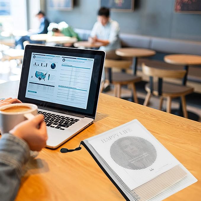 Vuzvuv A5-22 PCS 9.49"x 7.09"Mesh Zipper Pouch Set，Resistant Document File Folders Plastic Mesh Bag with Label Sticker for File, Document, Makeup, Board Game School Office Home Travel Storage