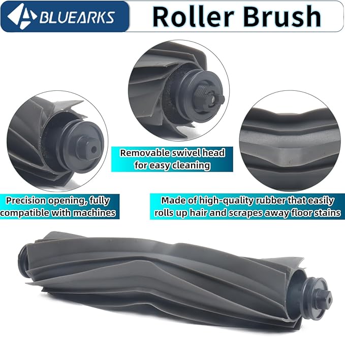 Bluearks 23Pcs Replacement Parts for Dreame L10S Ultra/Dreame L10s Ultra【Not for L10s Pro Ultra Heat】 Vacuum Cleaner Accessories Kit,1 Main Brush,4 HEPA Filters,6 Mop Pads,6 Dust Bags,6 Side Brushes