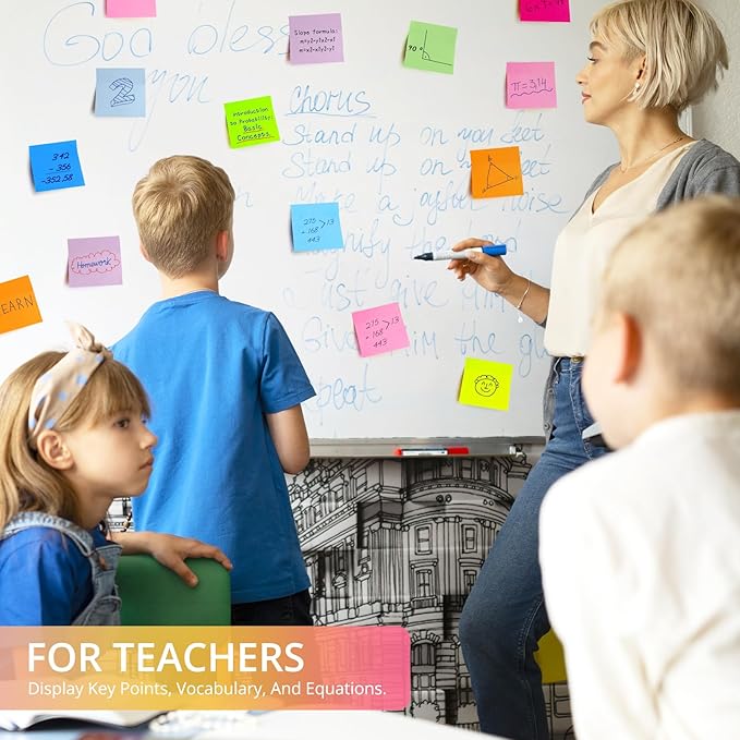 Pop Up Sticky Notes, 12 Pads, 3x3 inches, Soft Pastel Self-Stick Note Pads, Perfect for Office, Study, and Daily Life Organization - Soft Pastel