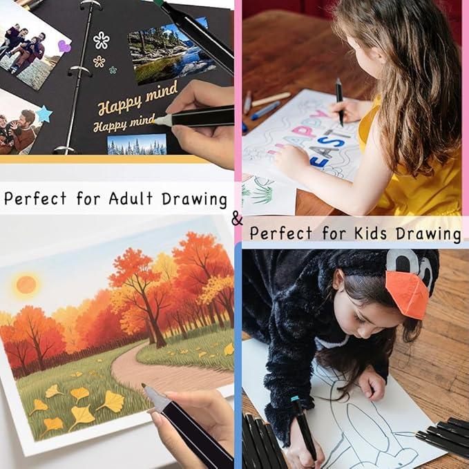 80 Colors Alcohol Markers Set, Dual Tips Blender Art Marker for Drawing Permanent Sketch Marker for adult coloring, Illustrations Alcohol Based Markers, Artist Pens