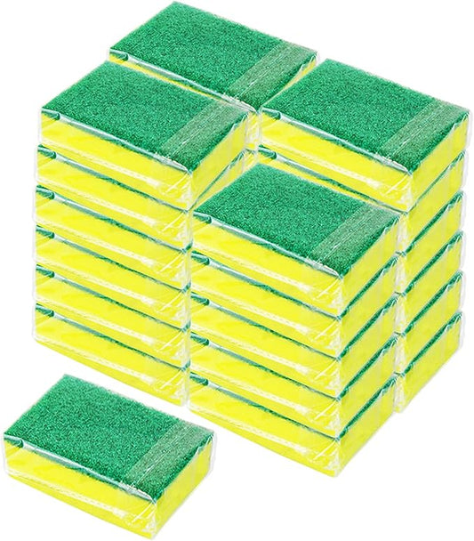 Kitchen Cleaning Sponges, 36Pack Cleaning Sponges in Bulk, Non Scratch Dishwashing Sponges Scouring Pad Odor-Free Scrubbing Dish Sponge Suitable for Washing Dishes, Travel Apartments