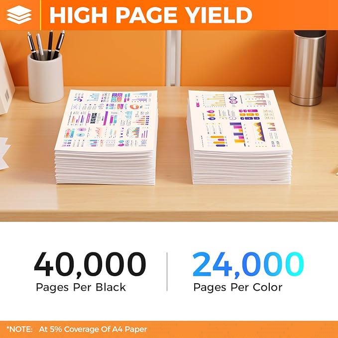 TK8547 TK-8547 Toner Cartridge 4-Pack High Yield Replacement for Kyocera TK-8547K TK-8547C TK-8547M TK-8547Y Compatible with Kyocera TASKalfa 4054ci 5054ci Printers Copy Ink Black Cyan Magenta Yellow