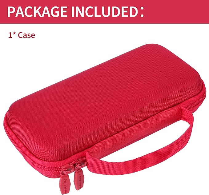 Storage Case Compatible with Texas Ti-84 Plus CE/TI-84 Plus/TI-Nspire CX II CAS/TI-Nspire CX II/TI-83 Plus/TI-89 Titanium/TI-85/TI-86 Calculator (Red)