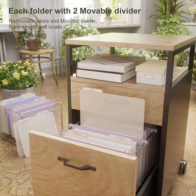 Extra Capacity Hanging File Folders, 4.72" Reinforced Wheat Straw Expanding Hanging Folder Letter Size, Heavy Duty for Filing Cabinets, File Organizer for Office & Home-Lavender Purple-3 Packs